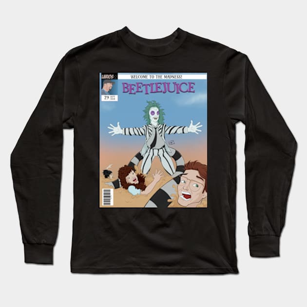 Beetlejuice! Long Sleeve T-Shirt by artofplo